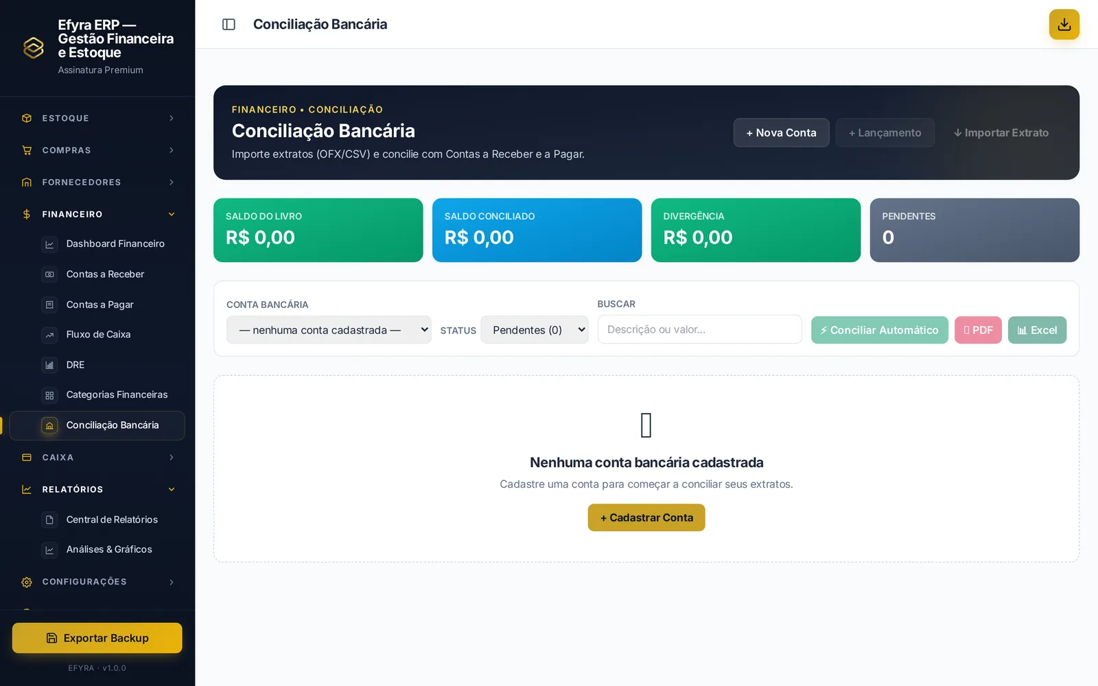 Conciliação Bancária